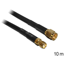 DELOCK Antenna Cable SMA Plug > SMA Jack CFD/RF200 10m Low Loss (88445) kábel és adapter