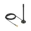 DELOCK Antenna ISM 433 MHz SMA 2 dBi 2 m RG-174 mindenirányú, fix mágneses alap fekete