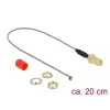 DELOCK antenna kábel RP-SMA anya> MHF / U.FL-LP-068 apa 20cm (89831) (DE89831)