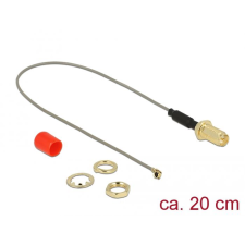 DELOCK antenna kábel RP-SMA anya> MHF / U.FL-LP-068 apa 20cm (89831) (DE89831) kábel és adapter