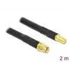 DELOCK antenna kábel RP-SMA apa RP-SMA anya LMR/CFD300 2 m alacsony veszteséggel (DL90464)