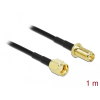 DELOCK Antennakábel RP-SMA-dugó - RP-SMA-hüvely LMR/CFD100, 1 m low loss