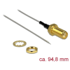 DELOCK Antennakábel SMA jack válaszfal > nyitott végű, ónozott 1.37 , 94.8 mm menethossz 10 mm