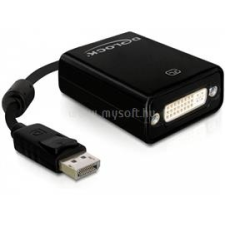 DELOCK Átalakító Displayport 1.1 male to DVI female passzív, fekete (DL61847) audió/videó kellék, kábel és adapter