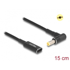 DELOCK Átalakító Laptop töltőkábel USB Type-C female > Acer 5.5 x 1.7mm male 90 fokos 15 cm (60038) - Átalakítók kábel és adapter