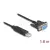 DELOCK Átalakító USB 2.0 > Soros RS-232 Sub-D 9 female csavaros kompakt csatlakozóház 1.8m (DL67382)
