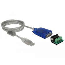 DELOCK Átalakító USB A-típusú Soros RS-422/485 DB9 túlterhelés védelemmel, 600 W és kibővített hőm kábel és adapter