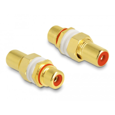 DELOCK Audio adapter RCA anya-anya installációhoz piros gyűrűvel kábel és adapter