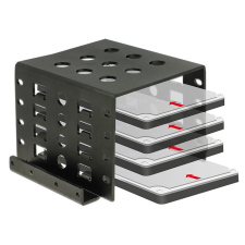 DELOCK Beépíto keret 4 x 2.5 - 3.5 , fekete kábel és adapter