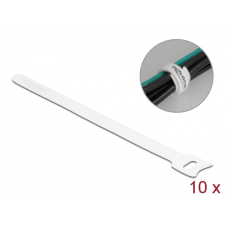 DELOCK Befűzős kábelkötegelő hossza 200 mm szépessége 12 mm, 10 db. Fehér villanyszerelés
