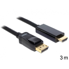DELOCK Cable Displayport male -&gt; HDMI male 3m (824 audió/videó kellék, kábel és adapter