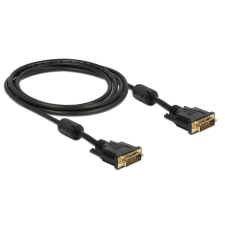 DELOCK Cable DVI 24+1 male &gt; DVI 24+1 male 2m Black kábel és adapter