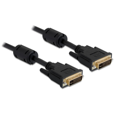 DELOCK Cable DVI 24+5 male > DVI 24+5 male 5m Black kábel és adapter