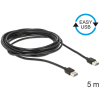 DELOCK Cable EASY-USB 2.0 Type-A male > EASY-USB 2.0 Type-A male 5m Black (83463)