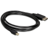 DELOCK Cable Mini Displayport 1.2 male > Displayport male 4K 1m (82698)