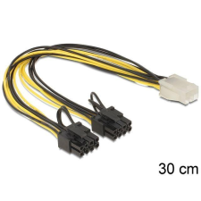 DELOCK Cable PCI Express power supply 6 pin female &gt; 2 x 8 pin male kábel és adapter