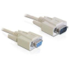 DELOCK Cable RS-232 serial Sub-D9 male / female 1