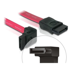 DELOCK Cable SATA 30cm up/straight Red kábel és adapter