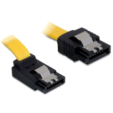 DELOCK Cable SATA 6 Gb/s male straight &gt; SATA male upwards angled 30cm Yellow Metal kábel és adapter