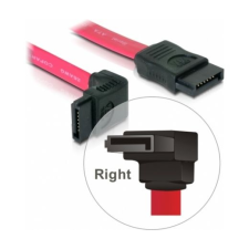 DELOCK Cable SATA down/straight red 50cm (84223) kábel és adapter