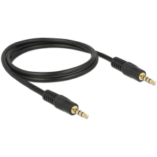 DELOCK Cable Stereo Jack 3.5 mm 4 pin male > male 1m kábel és adapter