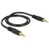 DELOCK Cable Stereo Jack 3.5 mm 4 pin male > male 0,5m 83434
