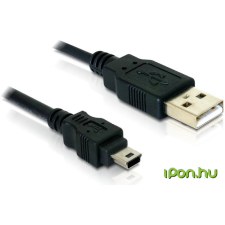 DELOCK Cable USB 2.0-A -&gt; USB mini-B 5 pin 1.5m ma kábel és adapter