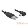 DELOCK Cable USB 2.0-A male > USB mini-B 5pin male angled 0,5m