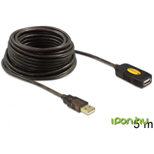 DELOCK Cable USB 2.0 Extension active 5m kábel és adapter