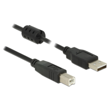 DELOCK Cable USB 2.0 Type-A male &gt; USB 2.0 Type-B male 1,5m Black kábel és adapter