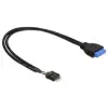 DELOCK Cable USB 3.0 pin header female > USB 2.0 p
