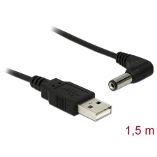 DELOCK Cable USB Power &gt; DC 5.5 x 2.1 mm Male 90° 1,5m megfigyelő kamera tartozék