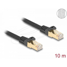DELOCK CAT6A S-FTP Patch Cable 10m Black 80322 kábel és adapter