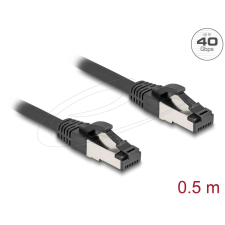 DELOCK CAT8.1 S-FTP Patch Cable 0,5m Black kábel és adapter