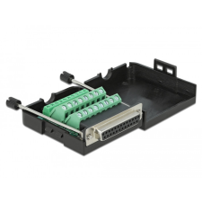 DELOCK DB25 párhuzamos adapter anya 26 tűs kapocstest házzal kábel és adapter