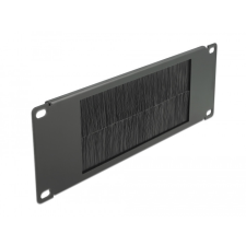 DELOCK Delock 10 , fekete, 2U-s kábelrendező kefe egyéb hálózati eszköz