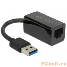DELOCK Delock 65903 USB-A 3.0 apa - RJ45 anya adapter - Fekete kábel és adapter