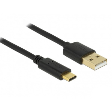 DELOCK Delock 83327 USB-A 2.0 apa &gt; USB Type-C 2.0 apa 2m fekete kábel kábel és adapter