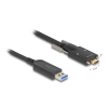 DELOCK Delock Aktív optikai kábel USB 10 Gbps-A apa - USB Type-C apa csatlakozó csavarokkal az oldalain, 10 m