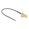 DELOCK Delock Antenna kábel RP-SMA 90 PCB anya válaszfali csatlakozóval apa I-PEX Inc., MHF 4L-dugó 1.13 25 cm menethossz 15 mm