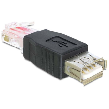DELOCK DELOCK Átalakító USB-A female > RJ45 male kábel és adapter