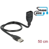DELOCK Delock Cable USB 2.0 A male > A female ShapeCable 0.5 m 83499