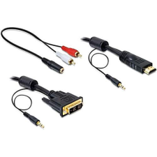 DELOCK Delock DVI - HDMI kábel hanggal, apa - apa 2m kábel és adapter