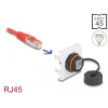 DELOCK Delock Easy 45 Modul Network RJ45 Cat.6A, 45 x 45 mm