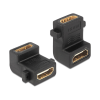 DELOCK Delock HDMI A anya > anya adapter, csavarhellyel, 90 -ban elforgatott