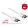 DELOCK Delock HDMI-kábel Ethernettel - HDMI-A-csatlakozódugó > HDMI-A-csatlakozódugó, 3D, 4K,0,5 m, vékony