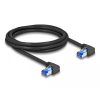 DELOCK Delock RJ45 hálózati kábel Cat.6A S/FTP jobbra hajló 2 m fekete