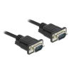 DELOCK DeLock RS-232 D-Sub 9 male to male with narrow plug housing Serial Cable 5m Black