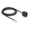 DELOCK Delock Telefonkábel RJ11 apa - RJ45 anya, fekete, 5 m