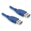 DELOCK DeLock USB3.0-A (apa/apa) kábel 1m Blue